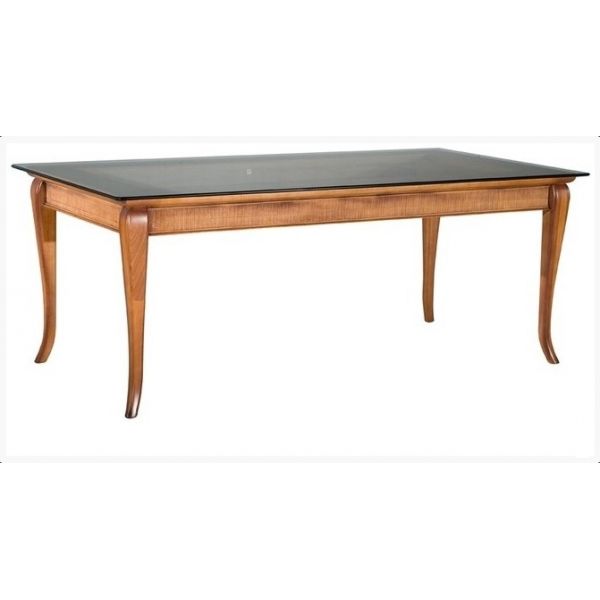 Mesa ARMIL Tampo Madeira Ref. 38003 Tamanho 2,05x1,08x80cm