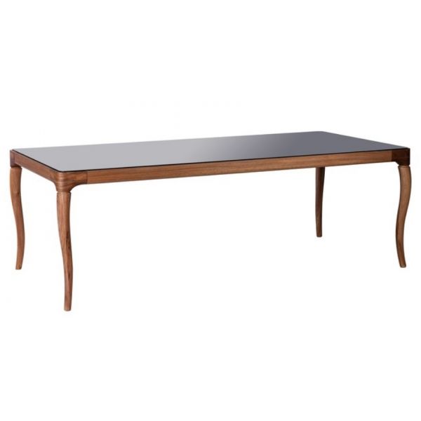 Mesa de Jantar Atlante c/Tampo Vidro Armil - Ref. 136001 - 2,20x1,05x77