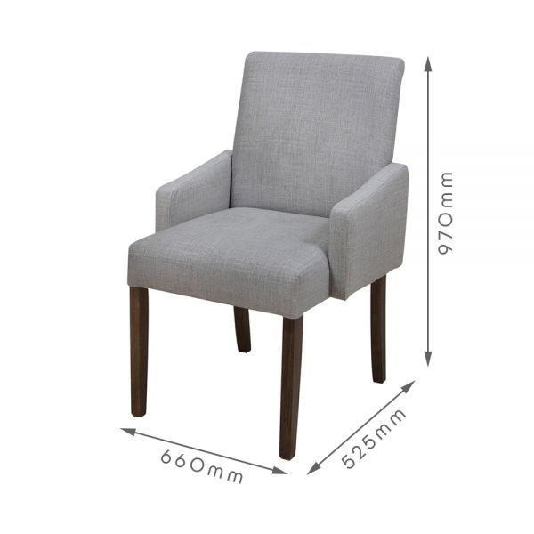 Cadeira Flórida c/Braço Ágile Móveis - Ref. 7129 - Tamanho - 97x48x54cm