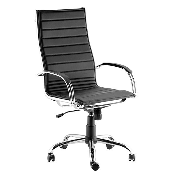Cadeira Diretor Alta Preto Bell Design Ref. 2012A - 64x1,12x60cm