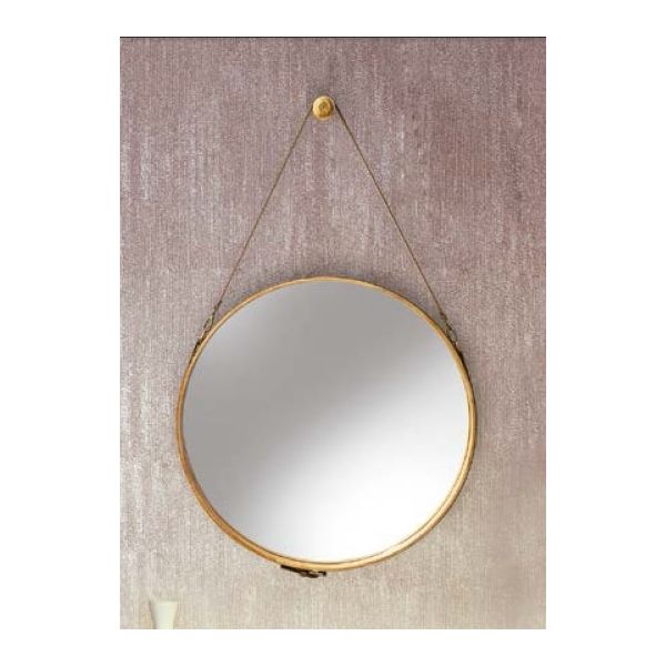 Espelho Tray aro laminado natural Arcidealle - Ref. ES0201 - 50cm