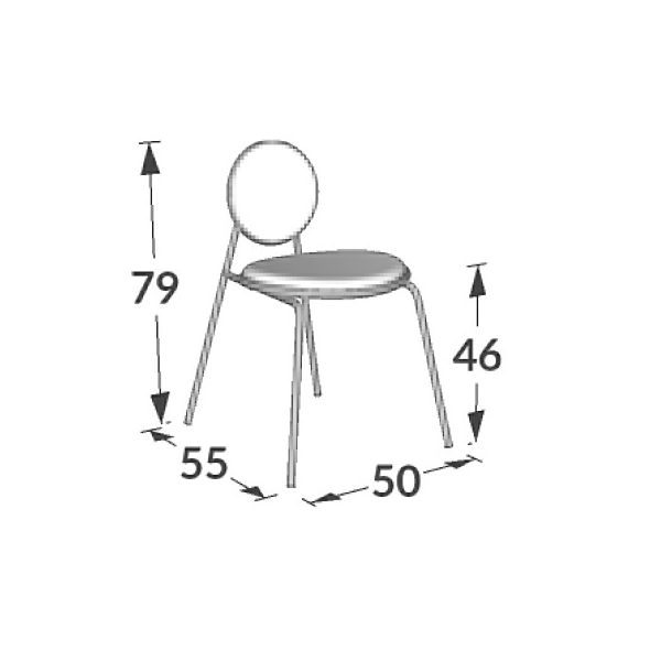 Cadeira Move Jmarcon - Ref. CDA01 - 0,50x0,79x0,55