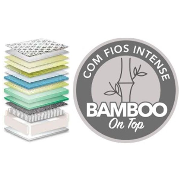 Colchão Simmons Bamboo Ambiance (detalhes na descrição) Modelos: 88x188, 96x203, 120x203, 138x188, 158x198, 178x198, 193x203cm