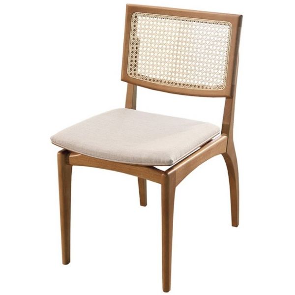 Cadeira SIER Centauro New Ref:200533 Encosto Tela Sextavada e Assento Estofado s/Braço 51x60x84cm