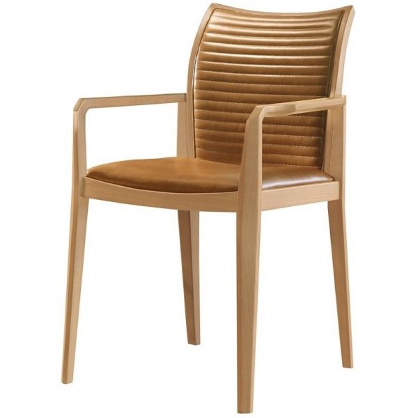 Cadeira SIER Karen 02 Ref:174862 Encosto e Assento Estofado c/Braço 62x55x86cm