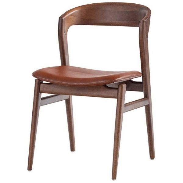 Cadeira SIER Velma Ref:192079 Encosto Madeira e Assento Estofado s/Braço 48x59x83cm