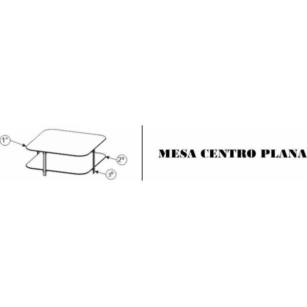 Mesa Centro Plana SIER (Medidas na descrição)