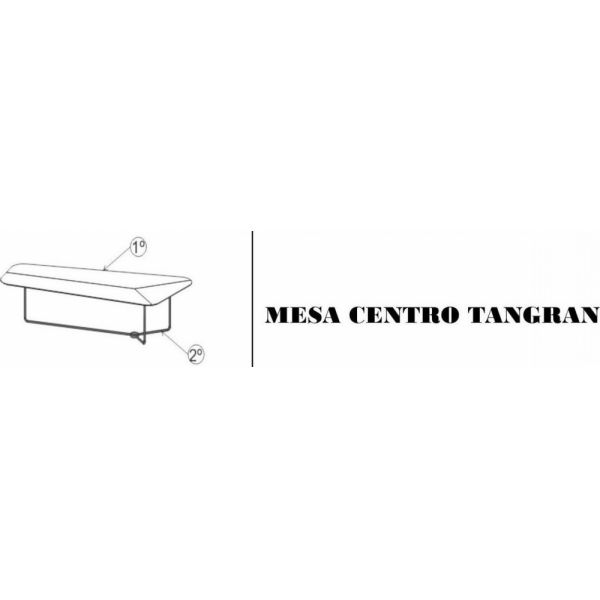 Mesa Centro Tangran SIER (Medidas na descrição)