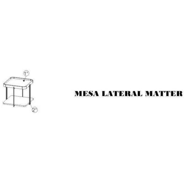 Mesa Lateral Matter SIER Ref:123402 0,62x0,62x0,65m (Detalhes na Descrição)
