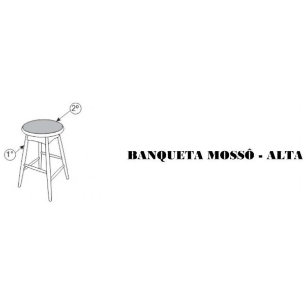 Banqueta Mossô SIER Alta (Detalhes na Descrição)