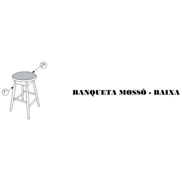 Banqueta Mossô SIER Baixa (Detalhes na Descrição)