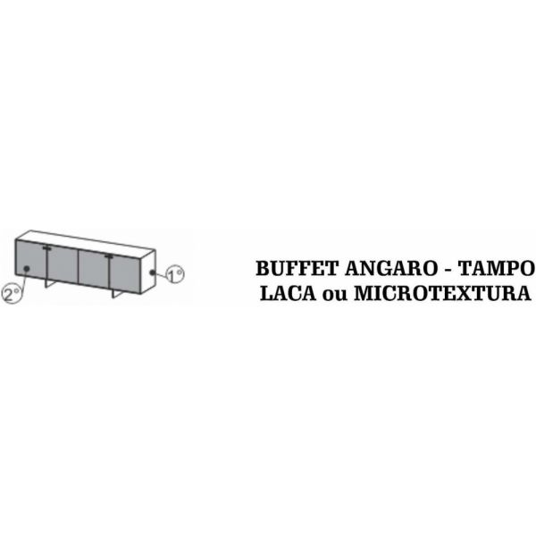 Buffet Angaro SIER Tampo Laca ou Microtextura (Detalhes na Descrição)