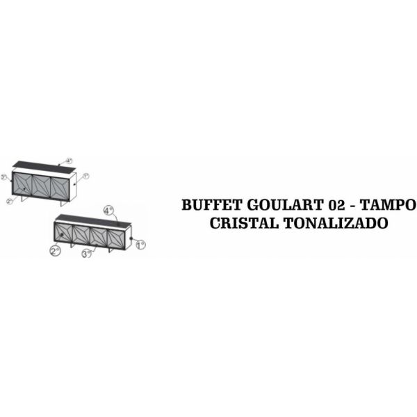 Buffet Goulart 02 SIER Tampo Cristal Tonalizado (Detalhes na Descrição)