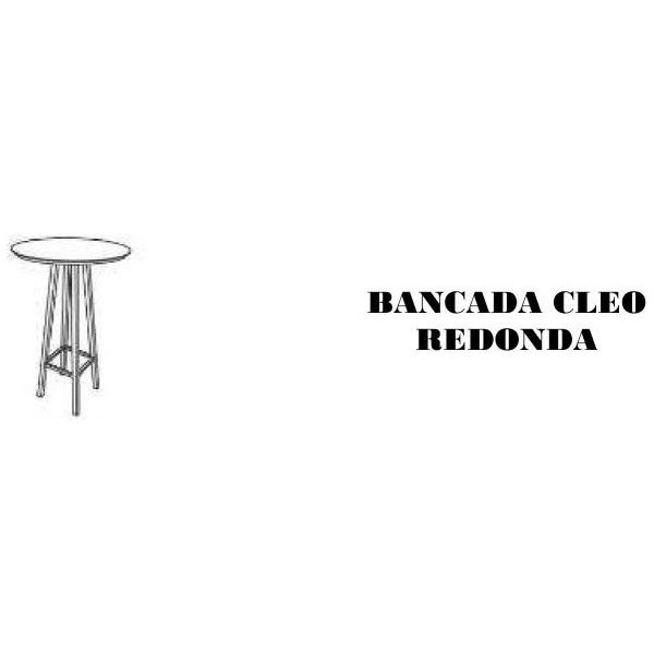 Bancada Cleo Redonda SIER Ref:28503 Ø 0,70x1,01m (Detalhes na Descrição)