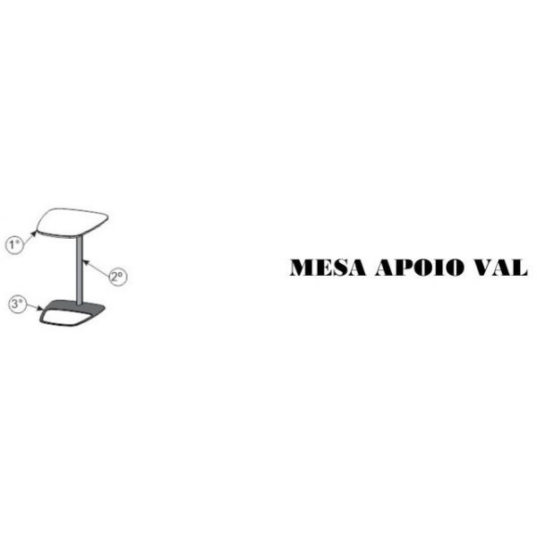 Mesa Apoio Val SIER Ref:172017 0,50x0,40x0,65m (Detalhes na Descrição)