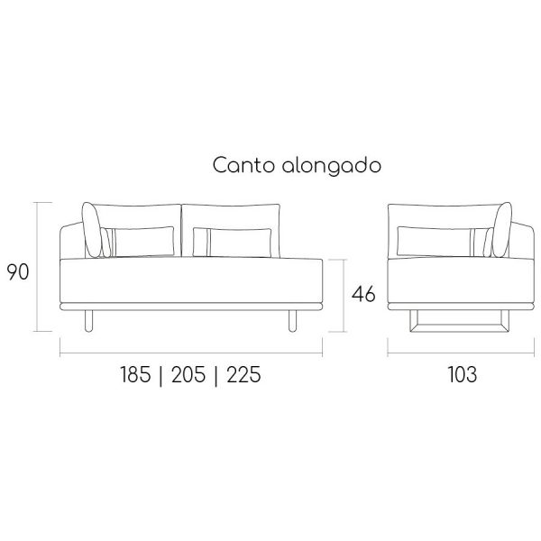 Canto Alongado Fixo PARNAZO s/Braço SERRA GAÚCHA