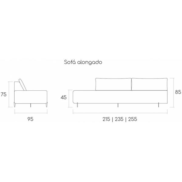 Sofá Fixo TERROIR s/Braço (Inteiro) SERRA GAÚCHA